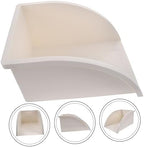 HOMSFOU PVC White Rainwater Collection Splash Block for Downspout Drainage - Image 3