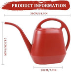 1 Gallon Watering Can, 4L Plastic Plant Watering Can with Long Spout Large Capacity & Precise Tool for Indoor and Houseplants, Claret Garden Outdoor.. - Image 2