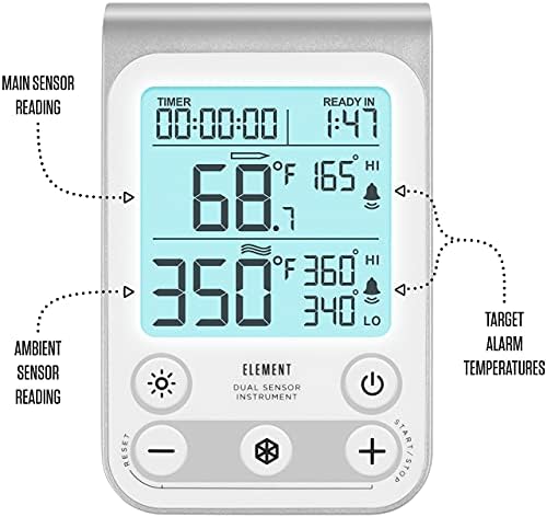 Lavatools OVT02 Element Digital Oven Thermometer for Oven, Grill, and Smoker Includes Dual-Sensor Stainless Temperature Probe - Image 6