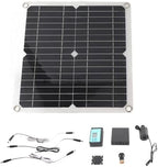 generic 50W Solar Panel 22W Water Fountain Pump Kit with Battery Box & Timer Controller, 12V DC Solar Powered Pond/Fountain/Submersible Pump for Garden, Outdoor, Pool by Unknown