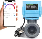 U.S. Solid Smart WiFi Water Leak Alarm Bundle with 1 Inch PVC Motorized Ball Valve, Smart Life App Automation, Remote Water Shutoff - Image 2