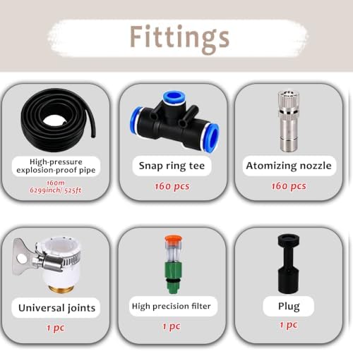 Drip Irrigation System for Raised Garden Bed, Adjustable Mist Nozzles Outdoor Plant Irrigation System, Leak-Proof & Easy Installation - Image 3