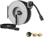 Giraffe Tools 65ft Retractable Pressure Washer Hose Reel, 2600 PSI by GiraffeTools