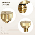 40 Brass Mist Nozzles, 0.0157 Inch Orifice Sprayers, Low-Pressure Cooling System Heads for Outdoor Garden Greenhouse Farm Irrigation, 0.39 Inch Diameter - Image 3