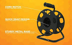 Woods Heavy Duty Metal Extension Cord Reel Stand, Holds up to 100 Ft 14/3 Cords, Black, 22849 - Image 3