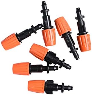 Botanical Garden Lawn Nozzle Irrigation Atomizing Sprinkler Drip Irrigation System Sprinkler Barb 1/4" Connector Garden Sprinkler 50PCS (Color : Orange) - Image 6