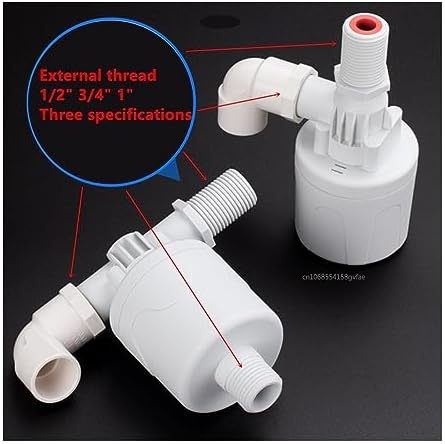 0.2-12kg 1" Male Thread Water Level Valve Tower Float Ball Valve Tank Flush Toilet Accessories External Installatio (Size : 1/2", Color : Upper Water Inlet) - Image 3