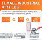 GASHER 20PCS 3/8" FNPTx3/8" Flow Industrial Air Tool Fitting - Image 7