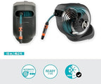 Gardena Rollup S Wall Hose Box 15 m, Turquoise, Black, Grey, Orange, White, 15m - Image 3