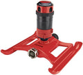 Dramm ColorStorm Gear Drive Sprinkler on Heavy Duty,Durable Metal Base, 4 Patterns, Ideal for Small, Medium & Large Areas with Pass Through Feature, Red, 40 Foot Diameter by DRAMM
