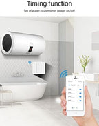 Matter Smart Water Heater Switch Press Key Works with Homekit& Alexa ,App and Remote Control, Neutral line Needed,EU 20A - Image 5