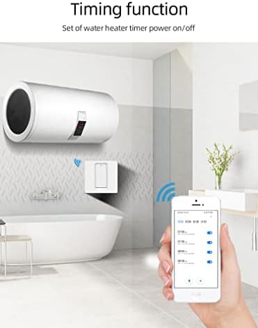 Matter Smart Water Heater Switch Press Key Works with Homekit& Alexa ,App and Remote Control, Neutral line Needed,EU 20A - Image 5