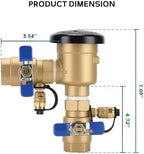 MEASUREMAN 1" Pressure Vacuum Breaker Assembly, Heavy-Duty Bronze Backflow Preventer for Sprinkler & Irrigation Systems, Provides Critical Backsiphonage Protection - Image 4