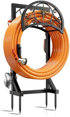 Garden Hose Holder 130FT Decorative Freestanding Water Hose Holder Storage with 4 Spikes for Outside by Unknown