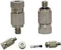 Garden Sprinkler Watering Sprayer 0.1~0.5mm High Pressure Mist Nozzle Greenhouse Sprinkler Irrigation Plant Cooling Systeem Stainless Steel Spray Nozzle (Color : 0.2 mm mist) by Unknown