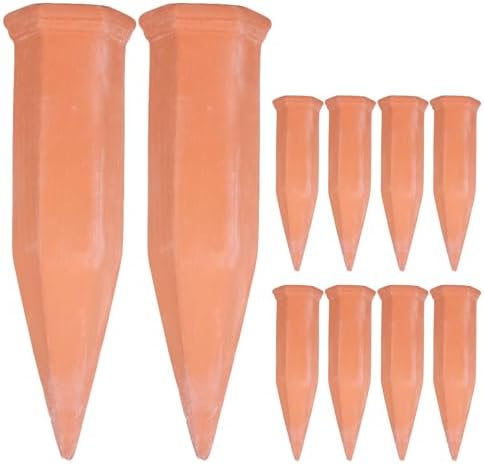 12 Ceramic Self Watering Spikes, Slow Release Drip Irrigation System by DOITOOL