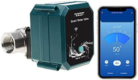 FRANKEVER DN15 Smart Water Valve WiFi Remote Control Faucet Timer 1/2" Hose by FRANKEVER