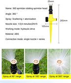 360° Rotation Auto Irrigation System Garden Lawn Sprinkler Patio, Garden Sprinkler Lawn, 90°/180°/360°, Adjustable at Will for Outdoor Grass Yard (8 PCS) - Image 6