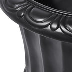 Classical Roman Pedestal Urn Planters, 31.5 Inch, Black - Image 6