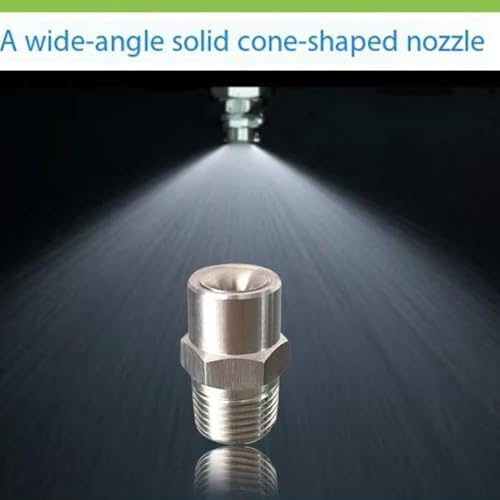 1/8, 1/4, 3/8, 1/2 inch Stainless Steel Solid Cone Nozzle, 304 Material nozzles, for high-Pressure and Low-Pressure Atomization Nozzle dust, Moisture, humidification, etc. - Image 6