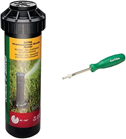 Rain Bird 32SA SAM Seal-A-Matic Simple Adjust Gear Drive, 40° - 360° Pattern, 19'-32' Spray Distance (Replacement Rotor for 32ETI Easy to Install Kit) CPROTTOOL Rotor Pull-Up Tool Adjustment by Unknown