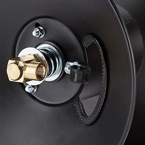 Amazon Basics Retractable Air Hose Reel - Fits 3/8-Inch 50-Feet Air Compressor Hoses, Portable, Works Well, 300PSI, Black, Hoses Excluded, Not for Water/Pressure Washers - Image 2