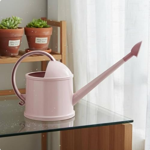 Watering Can Long Spout Sprinkler Ergonomic Handle Lightweight PP Construction Suitable for Balcony Use, Beige - Image 3