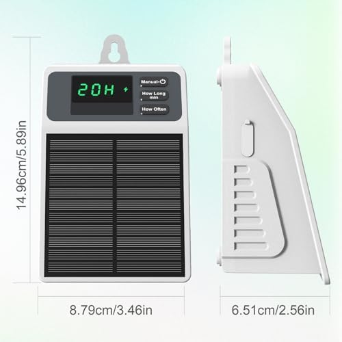 Solar Automatic Drip Irrigation System with Programmable Timer, 10m/33FT Self Watering Kit, Solar Powered Auto Watering System for Garden Plants, Potted Flowers, Greenhouse, Patio - Image 6