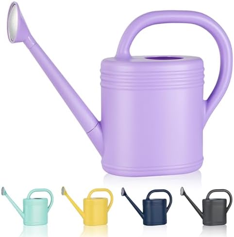 2 Gallon Watering Can for Indoor Plants, Garden Watering Cans for Outdoor Plant House Flower, Modern Plant Watering Can Large Long Spout with Sprinkler Head by gegemaoyi