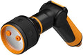 Fiskars spray gun, 3 functions, With jet, mist, rain shower spray pattern, Stepless thumb-operated flow control, Universal size, Black/Orange, 1065486 by Unknown