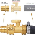 SIGURANTA Garden Hose Repair Connector with Clamps Hose End Repair Kit,3/4" Barb Garden Hose Fittings Male and Female brass garden hose ends (3/4"Barb-10 Set) - Image 4