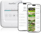RAINPOINT Smart Sprinkler Controller, WiFi Sprinkler Controller 8 Zone-Local Weather Intelligence, Programmable Smart Irrigation System with APP Remote Control, Rain Skips, Rain Sensor Compatibility by RainPoint
