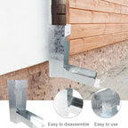 VILLCASE Rainwater Diverter Downspout, Iron, Foldable for 3x4 Inch - Image 4