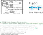 BACOENG Motorized Ball Valve, 1/2" Brass 3 Way L Type Auto Return Horizontal Electrical Ball Valve, AC/DC9-24V - Image 6