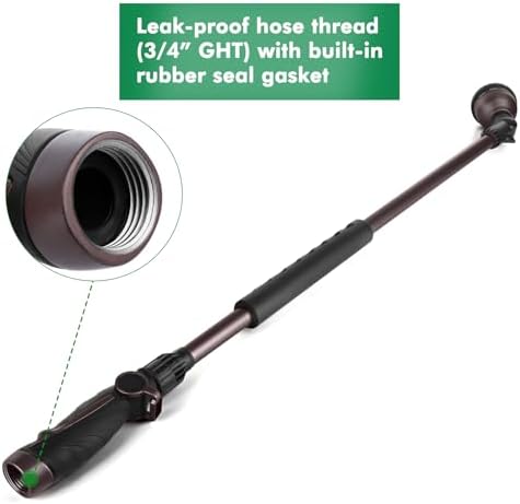 RESTMO 36” Watering Wand for Garden Hose, Heavy Duty Hose Sprayer Nozzle - Image 5