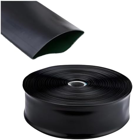 Soaker Hose for Garden Drip Irrigation System Flat Design Flexible Pipe for Flower Beds Vegetable Gardens 100m 2inches by Unknown