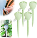 Self Watering Spikes, 4/8 Pack Automatic Plant Waterer with Adjustable Valve, Drip Irrigation Stakes for Indoor & Outdoor Plants, Self Watering Insert Devices for Garden, Vacation (8, Green) by Spwejsr