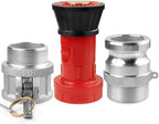 NOVINO Fire Hose Nozzle 1-1/2 inch NPSH Heavy-Duty 1.5" Fire Hose Nozzle - Image 5