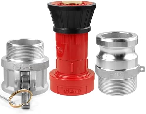 NOVINO Fire Hose Nozzle 1-1/2 inch NPSH Heavy-Duty 1.5" Fire Hose Nozzle - Image 5