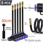 Irrigation System forgarden 20/30/50cm Garden 360° Free-Bend Brass Misting Nozzle for 6/8/10/12mm PE Hose Adjustable Atomization Sprayer Garden Sprinkler(30cm Nozzle for 10mm) - Image 2