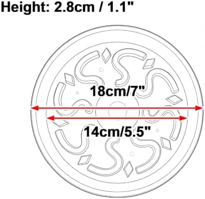 Thickened PP Resin Plant Saucers, Bottom Protrusion Design, Watering Tray - Image 2
