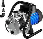 Water Transfer Pump 110V Shallow Well Pump 1.6HP 1500GPH Electric Portable Garden Pressure Booster Pumps for Pool Draining Farm Irrigation Lake Lawn Sprinkler System by PANRANO
