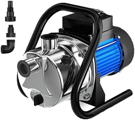 Water Transfer Pump 110V Shallow Well Pump 1.6HP 1500GPH Electric Portable Garden Pressure Booster Pumps for Pool Draining Farm Irrigation Lake Lawn Sprinkler System by PANRANO