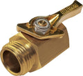 Dramm Heavy Duty Brass Shut Off Valve with Full Water Flow, Male to Female Threads, Quarter Turn Off Position, Corrosion Resistant Seals, Brass (Pack of 6) by DRAMM