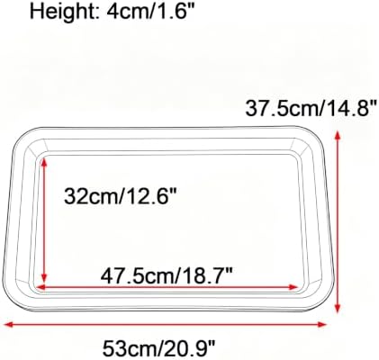 Durable Rectangular Resin Potted Plant Trays, Planter Water Tray - Image 2
