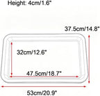 Durable Rectangular Resin Potted Plant Trays, Planter Water Tray - Image 2