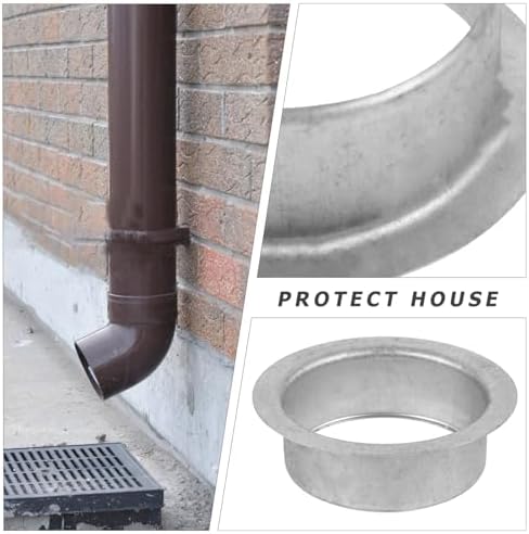 GALPADA 8pcs Rain Gutter Adapter Durable Drainage System for Roof Water Management Easy to Install Gutter Outlet Connector for Efficient Water Flow - Image 6