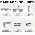 High-Performance Brass Patio Misting Kit – 11 Brass Anti-Drip Micro-Nozzles & 16 1/4″ Slip Connectors for High-Pressure Outdoor Cooling Misting (UNC 10/24, 0.012″ Precision Orifice, 280-1500 psi) - Image 4
