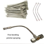 30pack Brass Mist Nozzles Extension Rod Mist Nozzle Extension Pole Misting System Fitting Mist Nozzle Extension Pole for Garden, Humidification, Dust Control, Landscaping, 2-20Inch ( Size : 45cm/(17.7 - Image 2