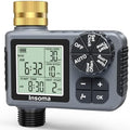 Sprinkler Timer with Brass Inlet, Water Timer for Garden Hose with Auto/Manual/Rain Delay Mode, Easy Setup Hose Timers for Lawn, Garden, Vacation Watering,1 Outlet by Insoma